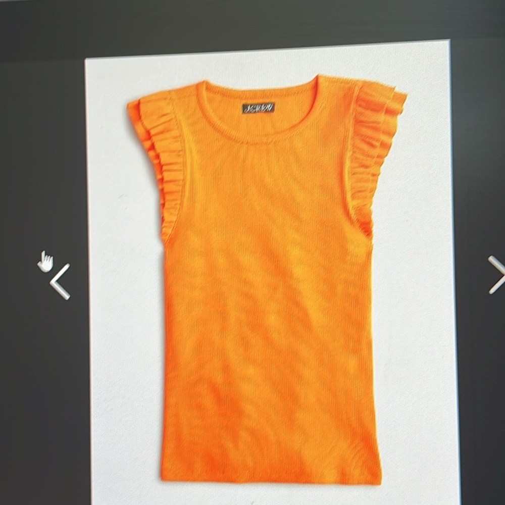 J.Crew ruffle sleeveless tank